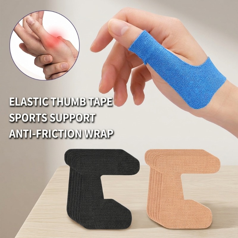 Sports Taping Precut - Fita Elástica Pré-Cortada para Polegar, Bandagem