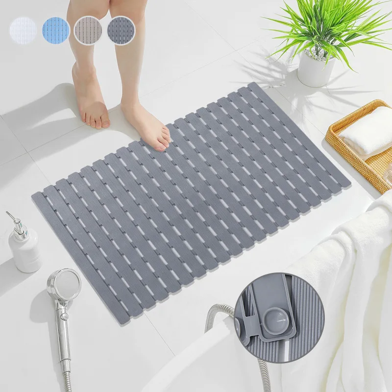 Bamboo Bath Mat - 1pc tapete de banheira antiderrapante, tapete