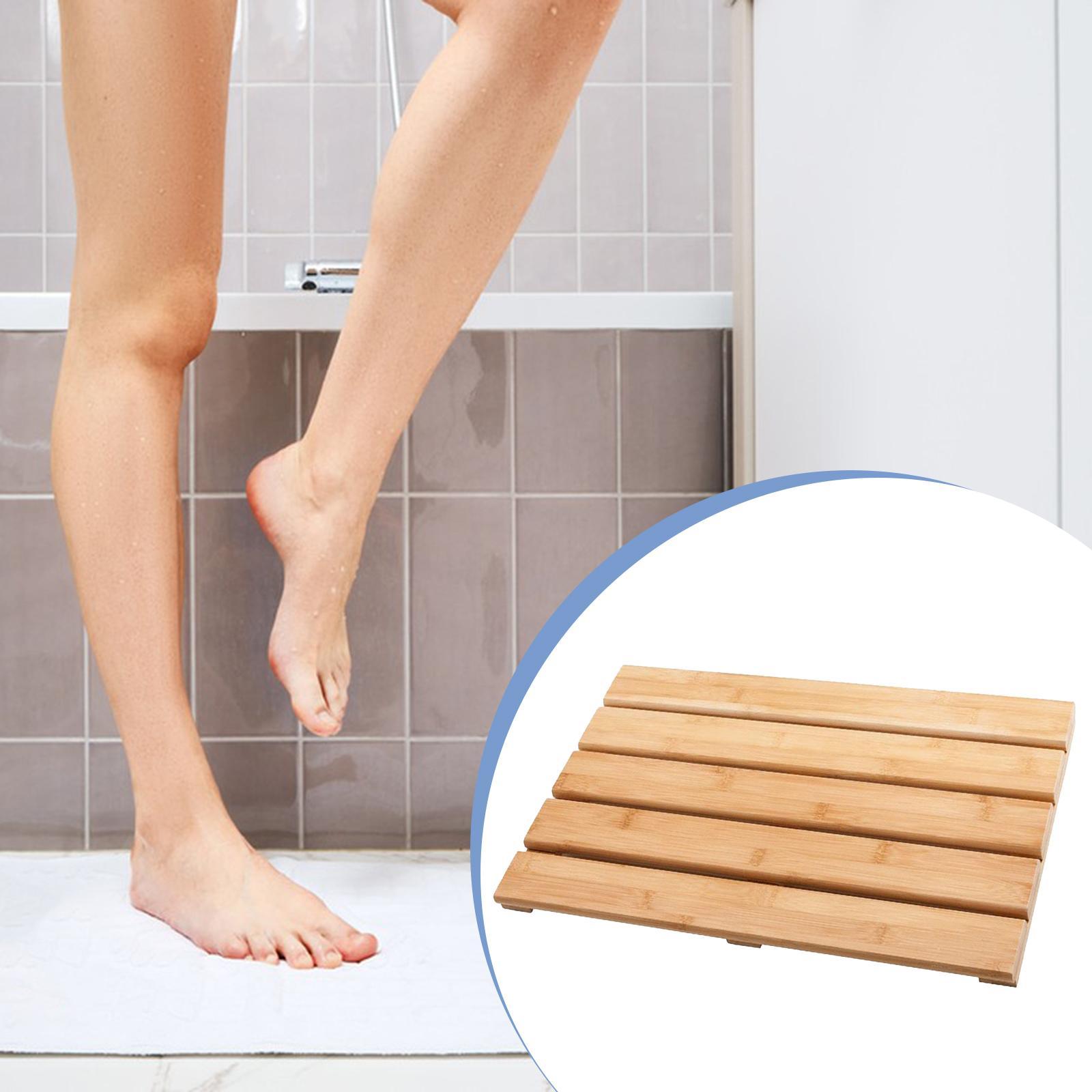 Tapete de banho de bambu, eleg - Bamboo Bath Mat avaliação e preço