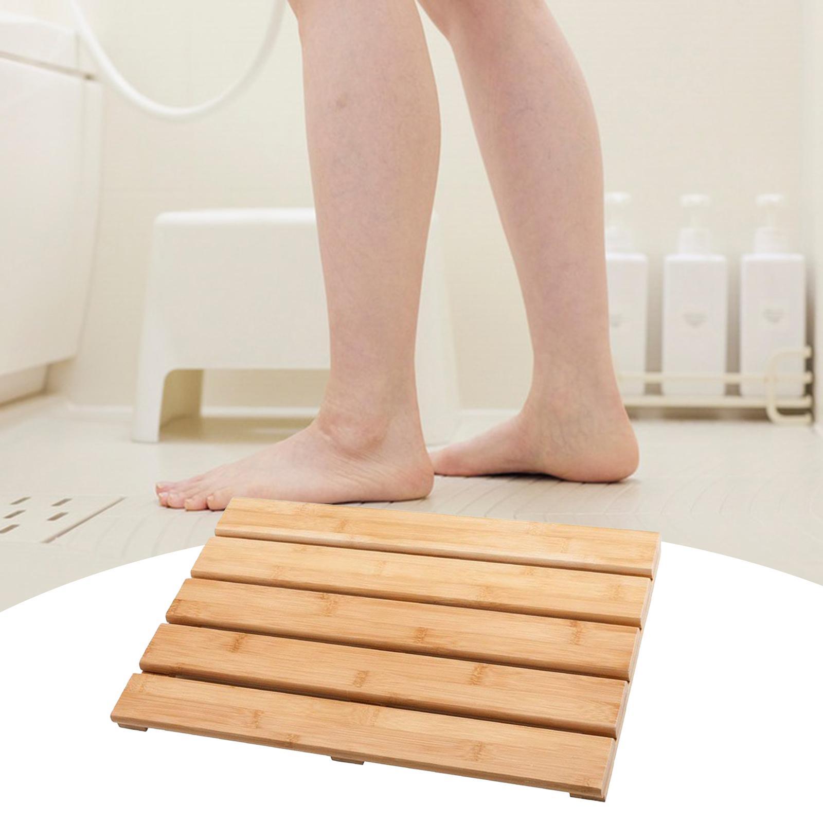 Tapete de banho de bambu, eleg - Bamboo Bath Mat avaliação e preço