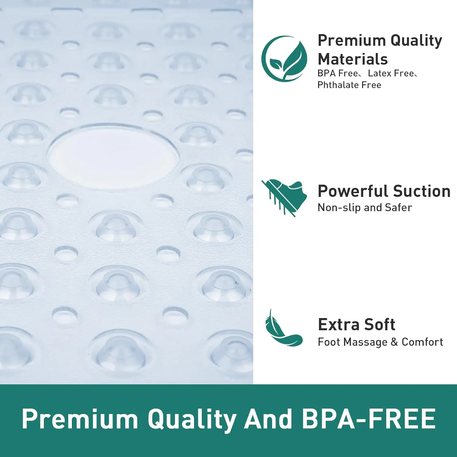 Tapete de Chuveiro Quadrado, 6 - Bamboo Bath Mat avaliação e preço